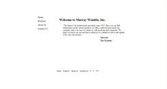 Desktop Screenshot of murraywomble.com