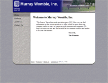 Tablet Screenshot of murraywomble.com